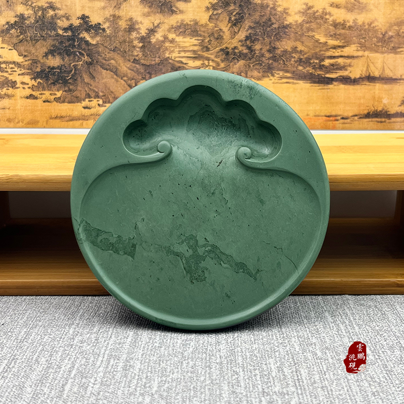 洮河砚文房四宝砚台原石磨墨研磨