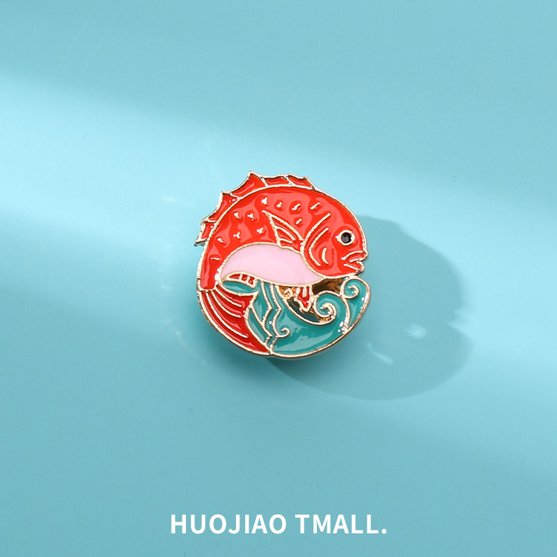 新年春节锦鲤胸针男女可爱别针