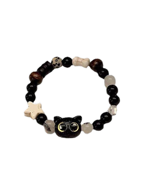 小红书奶酪黑芝麻小猫咪手串