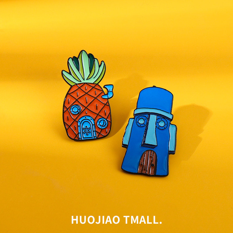 派大星可爱日系卡通情侣合金别针