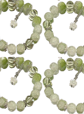 森系蝴蝶琉璃碎花蝴蝶手链手串男女潮气质显白送闺蜜好友配饰