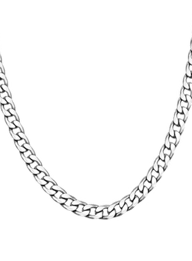 百搭基础款钛钢项链古巴链子