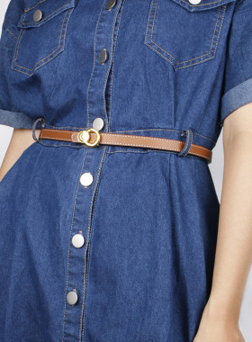 H皮带女真皮韩版百搭纯牛皮大衣连衣裙毛衣装饰牛仔裤装饰细腰带