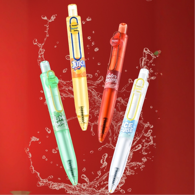 Lopet乐派新款按动小胖笔扭扭笔果汁中性笔速干刷题笔ins创意考试水笔学生速干顺滑高颜值书写顺滑黑色签字笔