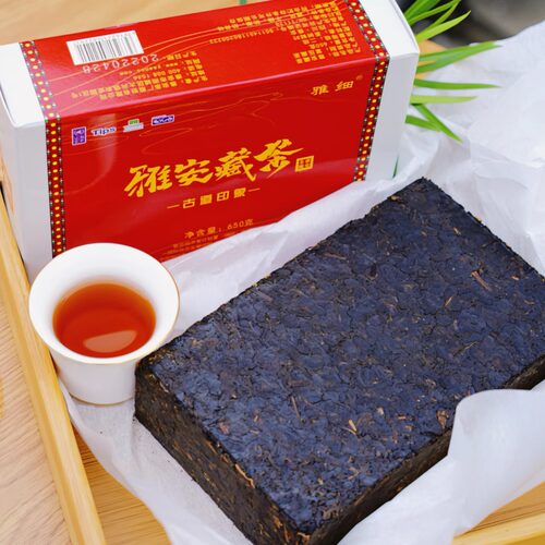 古道雅安藏茶黑茶安茶茶厂茶砖