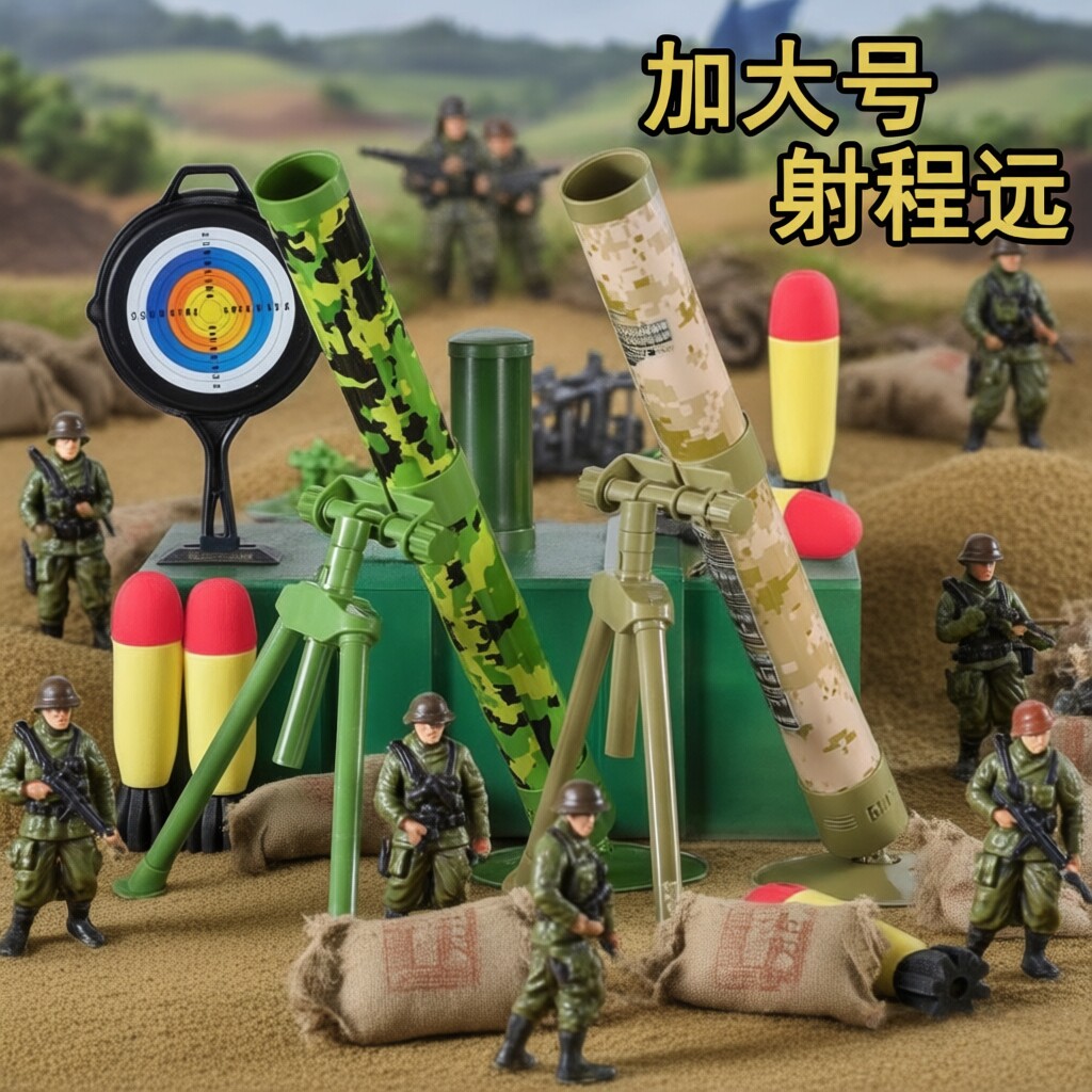 儿童迫击炮玩具加大号军事模型
