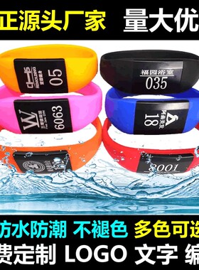 桑拿感应锁表带 塑胶表带 桑拿锁 智能防水表带 洗浴中心专用表带