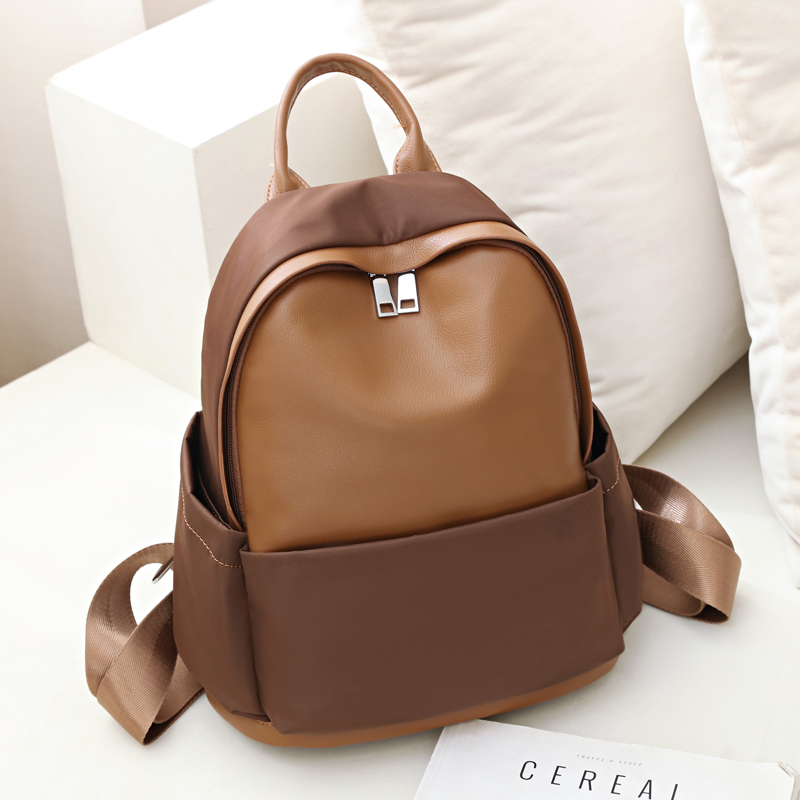 MAZZEW休闲女双肩包涤棉纯色