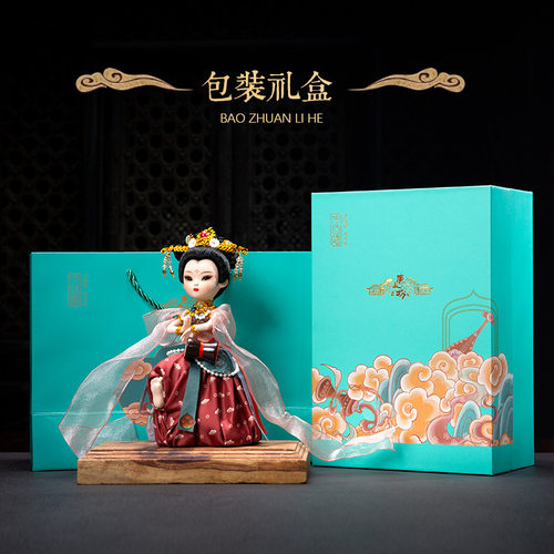 敦煌文创飞天乐伎绢人娃娃