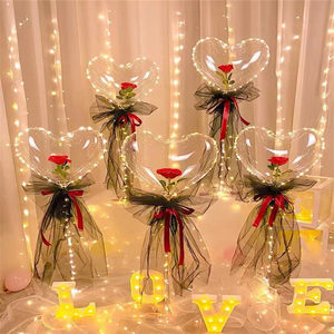 爱心波波球七夕节房间装饰品气球浪漫布置求婚室内表白情人节套餐