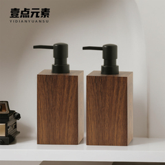 酒店洗手液瓶子泡沫胡桃木纹按压式乳液瓶沐浴露洗发水分装瓶空瓶