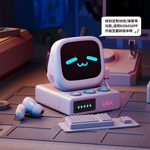 bilibiliGoodsCUBE FACE小电视LCD触屏真无线蓝牙耳机