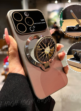 旋转陀螺解压支架大视窗适用苹果17promax手机壳新款2025网红爆款iphone16高级15全包防摔14情侣保护壳13外壳