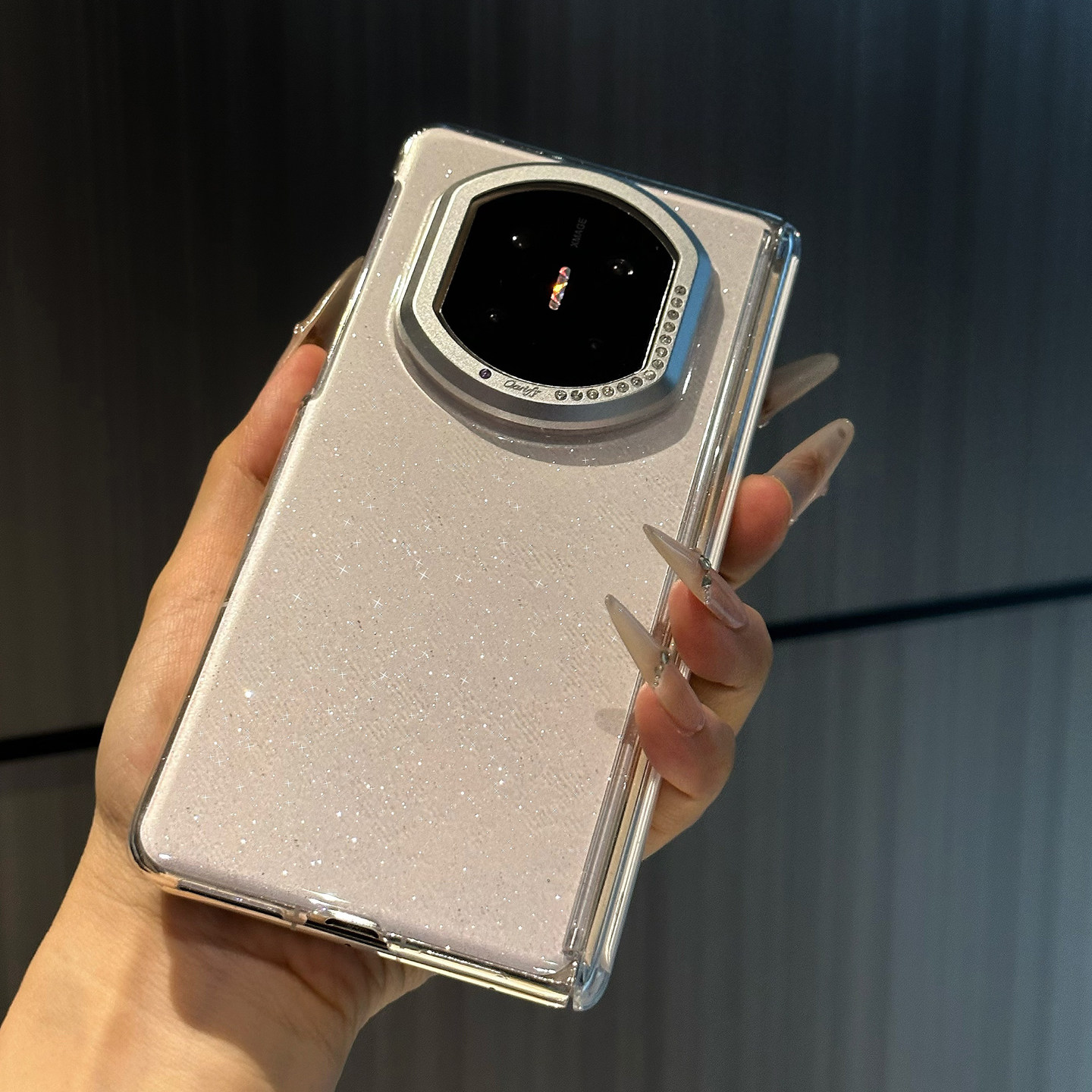 透明细闪粉适用华为X7中轴手机壳