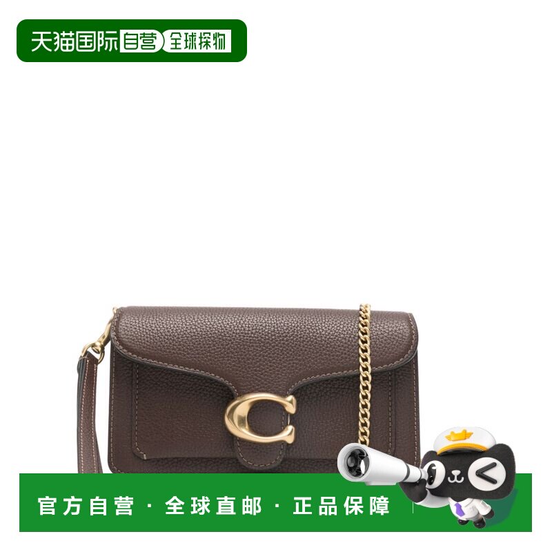 香港直邮Coach 蔻驰 女士 折叠链条单肩包 CBF14 brown棕色 舒适