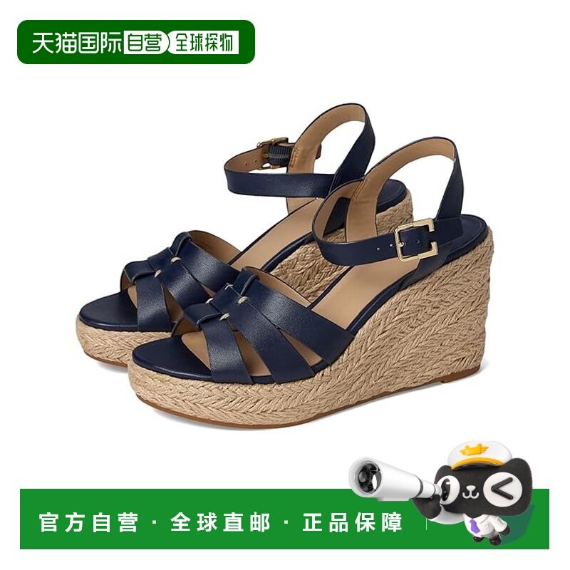 1h可退 香港直邮Lauren Ralph Lauren 女士 Soffia 麻底坡跟鞋,女鞋,休闲凉鞋,淘宝优惠券,粉丝福利购,淘宝优惠卷