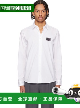 1h可退 香港直邮Hugo 雨果 男士 HUGO 白色 Stretch-Cotton Canva
