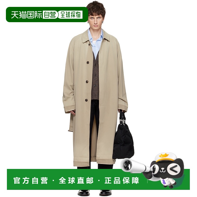 香港直邮Maison Margiela 马丁 马吉拉 男士 驼色束带风衣 S50AH0