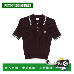 1h可退 香港直邮Casablanca 女士 短袖棉质针织Polo衫 WAW25KW108