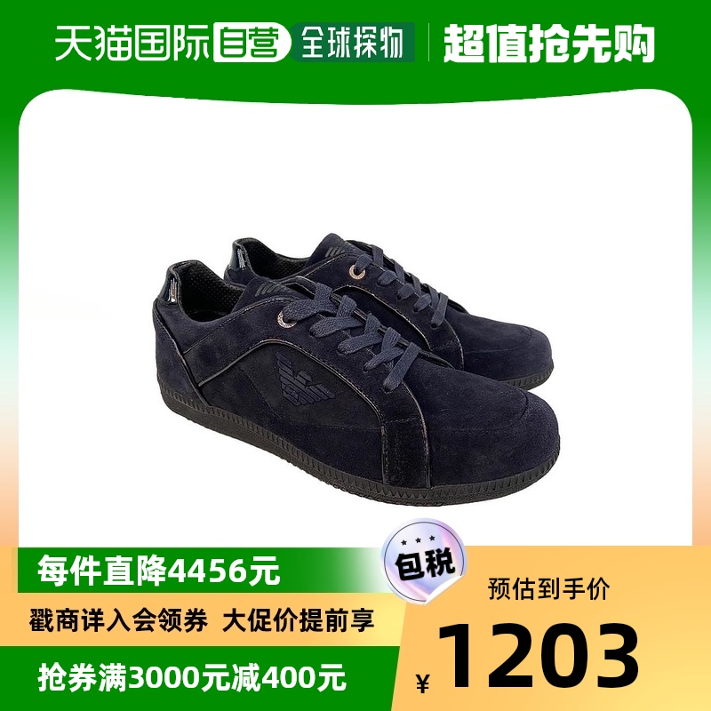 香港直邮Emporio Armani 徽标休闲运动鞋 X4X102XB828阿玛尼
