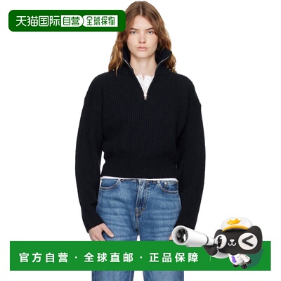 1h可退 香港直邮A.P.C. 女士 海军蓝 Large Rib 毛衣 WVBBRF23465