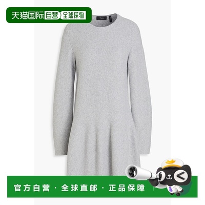 1h可退 香港直邮THEORY 希尔瑞 女士 羊毛羊绒混纺迷你连衣裙 O11