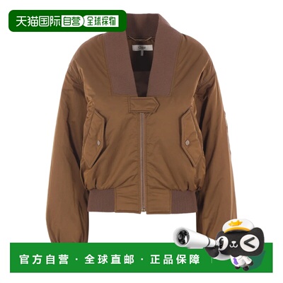 1h可退 香港直邮CHLOÉ 女士西服 CH25AVE16113233 CO 棕色 飞行员
