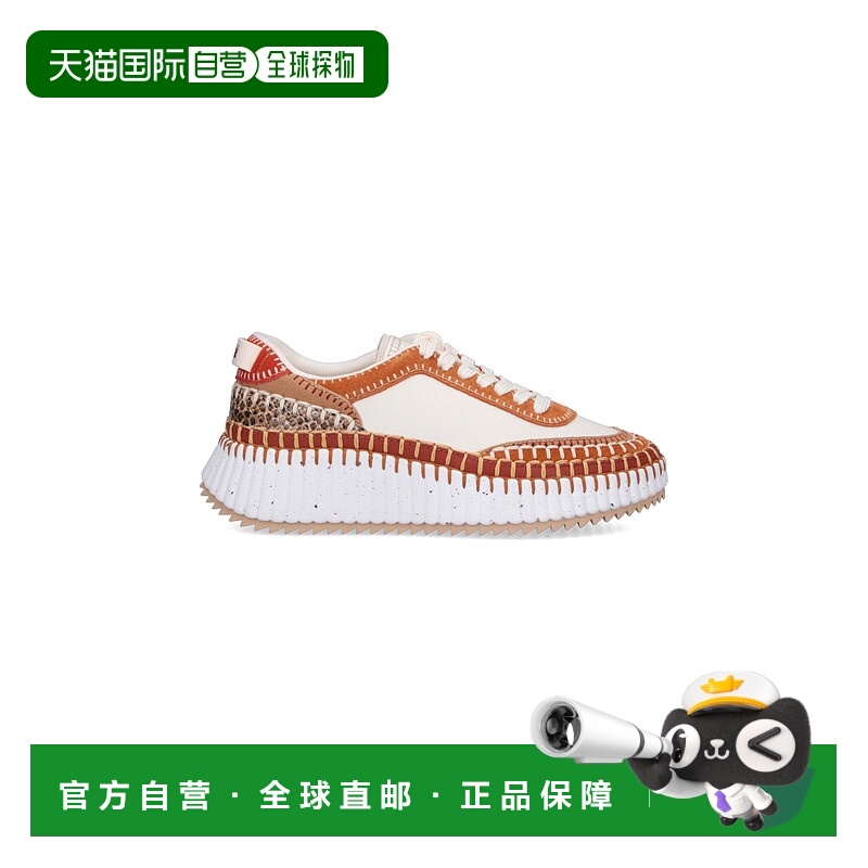 1h可退 香港直邮Chloe 蔻依 女士 Chloe 棕色运动鞋 25W00RTU25X