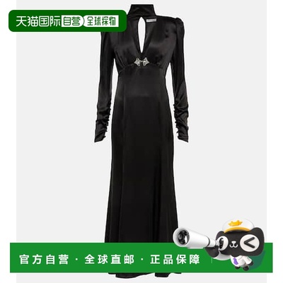 1h可退 香港直邮Tom Ford 汤姆 福特 女士 精饰真丝缎面睡裙