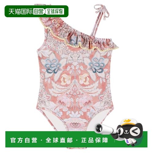 1h可退 香港直邮ZIMMERMANN 女童 花朵泳衣童装 red红色 舒适时尚