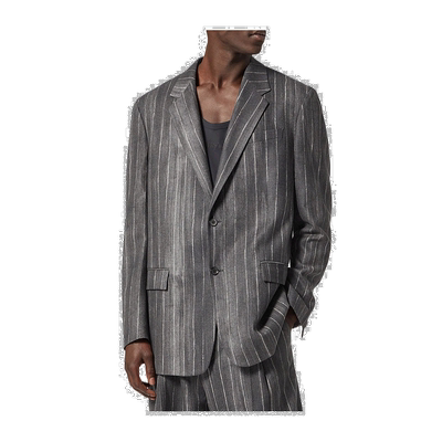 香港直邮Versace PASTEL PINSTRIPE羊毛西装外套 10067131A04624