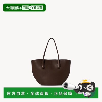 自营欧洲直邮THE ROW ALGER女士皮革手提包托特包单肩包深棕色