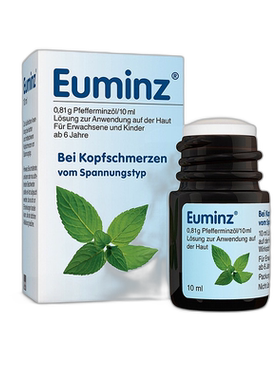欧洲直邮德国药房Euminz高浓度薄荷油涂抹瓶10ml发作性紧张型头痛