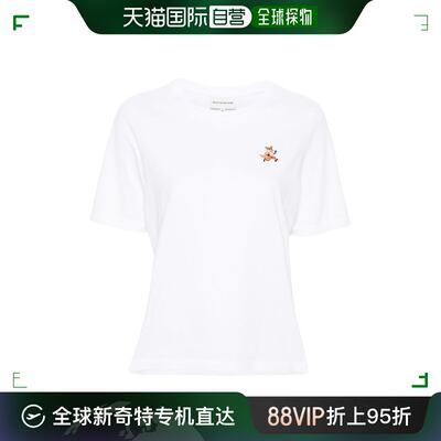 香港直邮MAISON KITSUNE 女士 ' and Polos T恤白色T恤 MW00119KJ