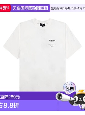 1h可退 香港直邮Represent 男士 MLM100286/AGED 白色T恤 MLM1002
