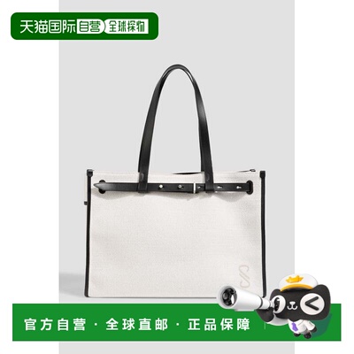 香港直邮Proenza Schouler 普罗恩萨 施罗 女士 束带皮革饰边帆布
