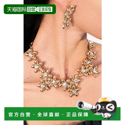 香港直邮CAROLINA HERRERA 女士 花朵簇拥项链 metal金属色 舒适