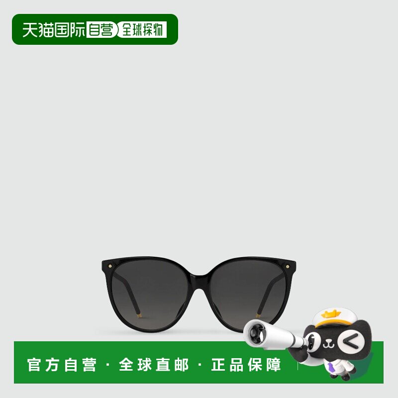 自营1h可退 欧洲直邮LV路易威登 女士黑色醋酸纤维太阳镜正品舒适