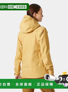 自营欧洲直邮Helly Hansen 女士沙黄色聚酰胺Verglas野外滑雪软壳