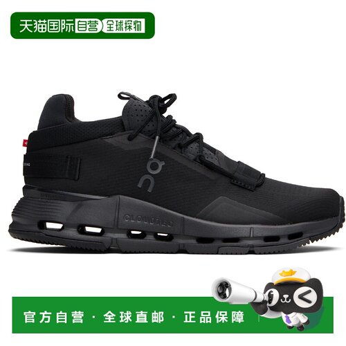 1h可退 香港直邮On 男士 黑色 Cloudnova 2 运动鞋 3ME30210485AL