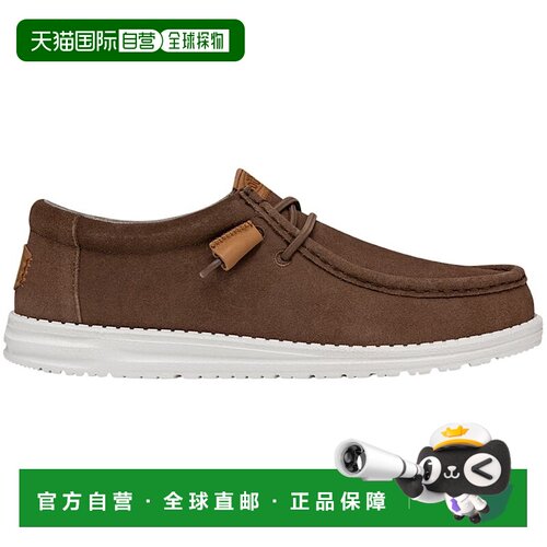 自营欧洲直邮Crocs卡骆驰 Wally Craft Suede男士棕色绒面革休闲