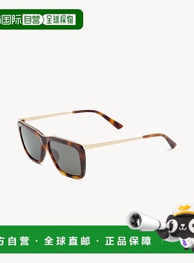 自营欧洲直邮YSL圣罗兰 SL 765女士中哈瓦那色/浅金色/灰色醋酸纤