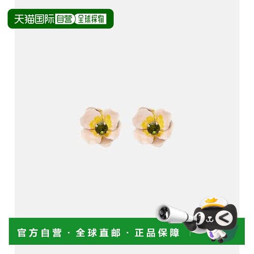 香港直邮Simone Rocha 蒙娜 罗莎 女士 Blooming 深红花精饰耳环