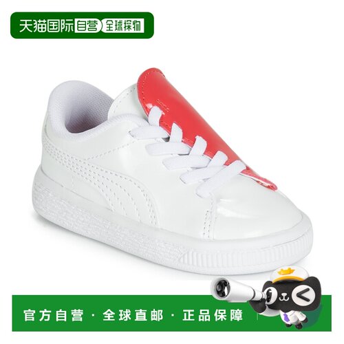 欧洲直邮Puma 女孩鞋 低帮板鞋 白色 春夏 INF B CRUSH PATENT AC