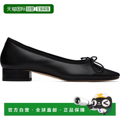 香港直邮aeyde 女士 黑色 Onda Round-Toe 芭蕾鞋 A11FL069000100