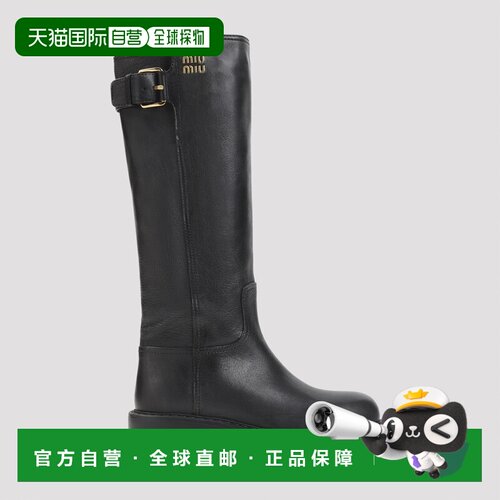 香港直邮MIU MIU 女士靴子 5W767EF55Y9SF0002 AW2026 黑色