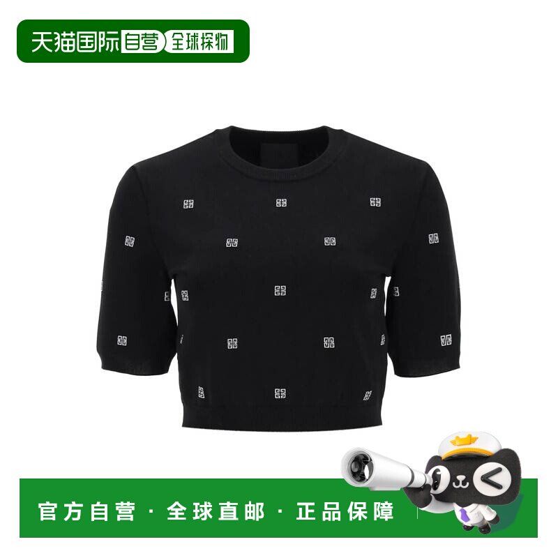 1h可退 香港直邮GIVENCHY 女士衬衫 BW615D4ZH3001 AW2023 黑色 G