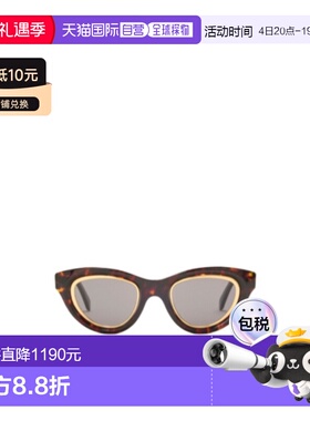 1h可退 香港直邮Loewe 迷你Anagram猫眼太阳镜 G821MN0X01罗意威