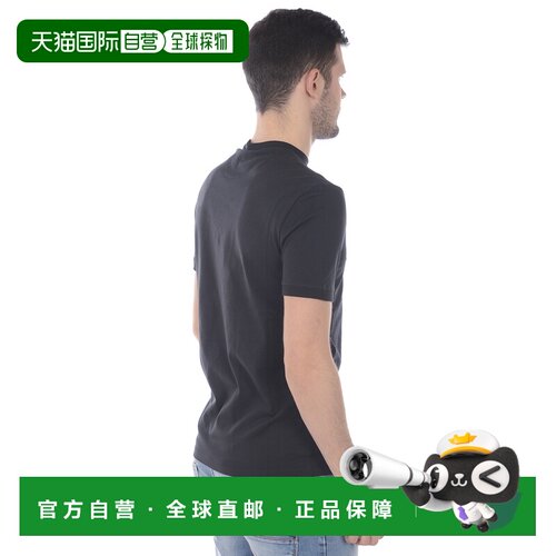 香港直邮EMPORIO ARMANI 男士T恤 3H1T8E1J91ZBLACK SS2022短袖
