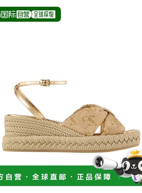 香港直邮Jimmy Choo 厚底坡跟凉鞋 AELLAWEDGE60GTJ